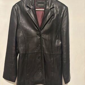Women's Black Leather Jacket